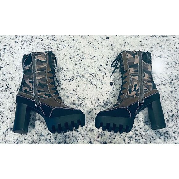 BAMBOO Womens Round Toe Lace Up - Picture 1 of 7